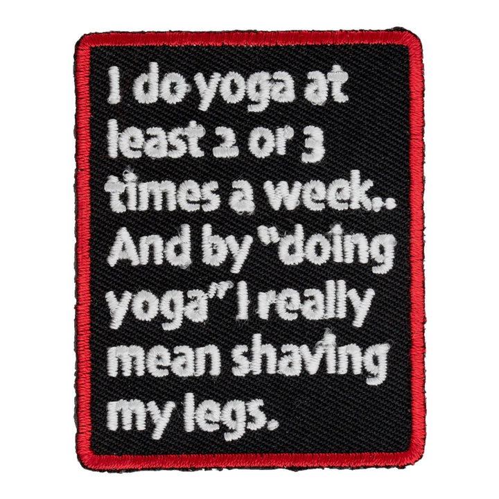 I Do Yoga 2 Or 3 Times A Week Patch, Women&
