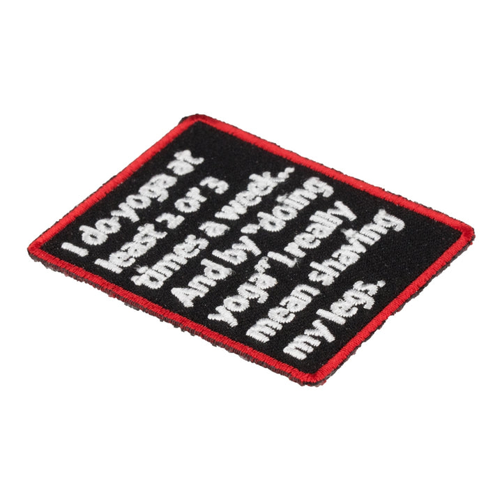 I Do Yoga 2 Or 3 Times A Week Patch, Women&