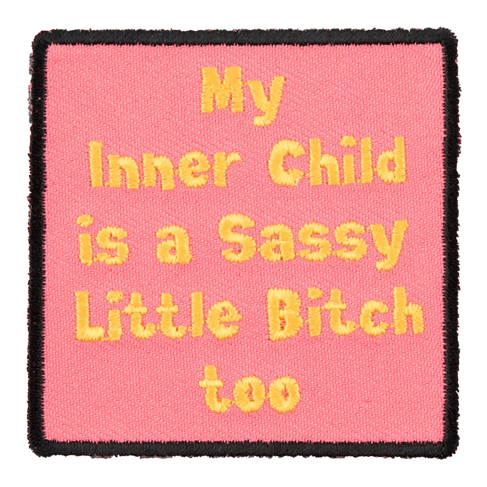 My Inner Child Is A Sassy Bitch Patch, Ladies Patches — product image