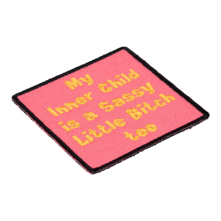 My Inner Child Is A Sassy Bitch Patch, Ladies Patches — detail view 2