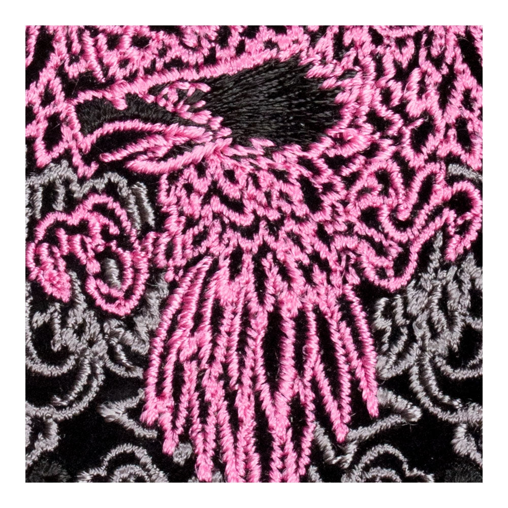 Pink &amp; Grey Subdued Phoenix Eagle Patch, Small Size — detail view 2