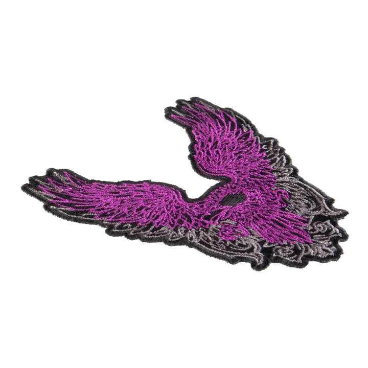 Purple &amp; Grey Subdued Phoenix Eagle Patch, Small Size — detail view 2