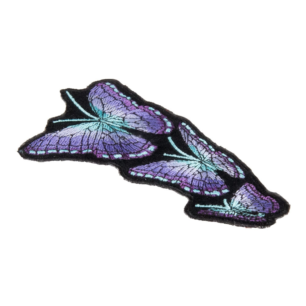 Flying Purple & Blue Butterflies Right Patch, Medium Size — detail view 1