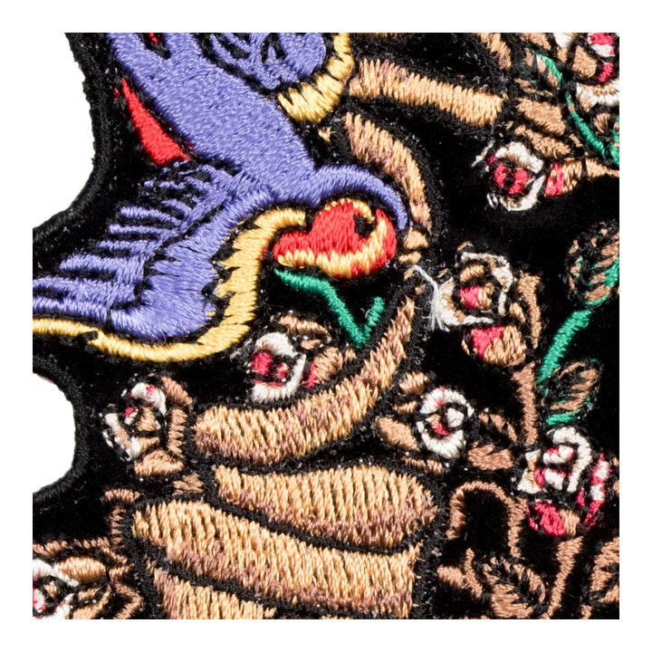 Be Your Own Beautiful Bluebird Tattoo Patch, Small Size — detail view 2