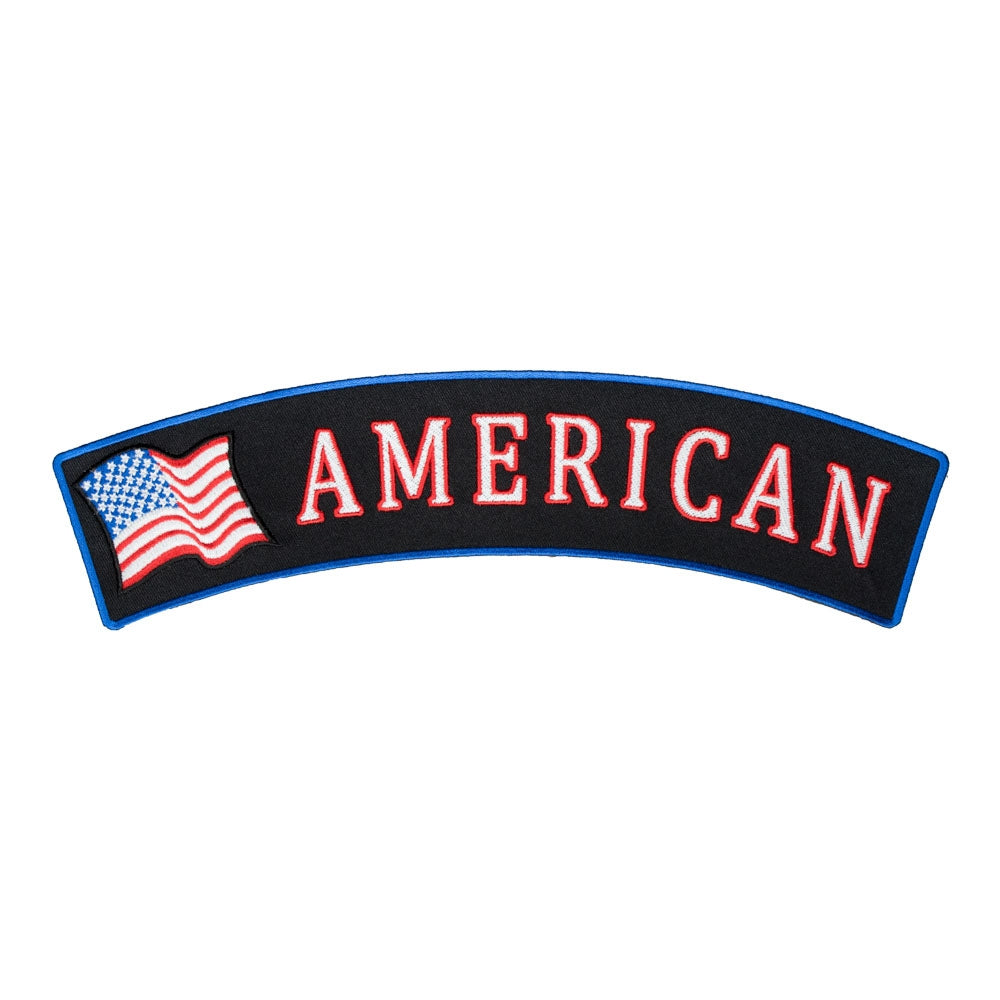 American U.S. Flag Rocker Patch, Large Size — product image