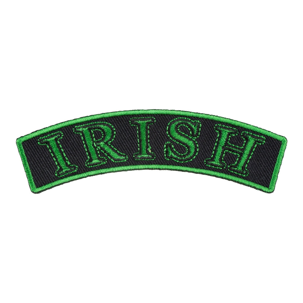 Irish Black &amp; Green Rocker Patch, Small Size — product image