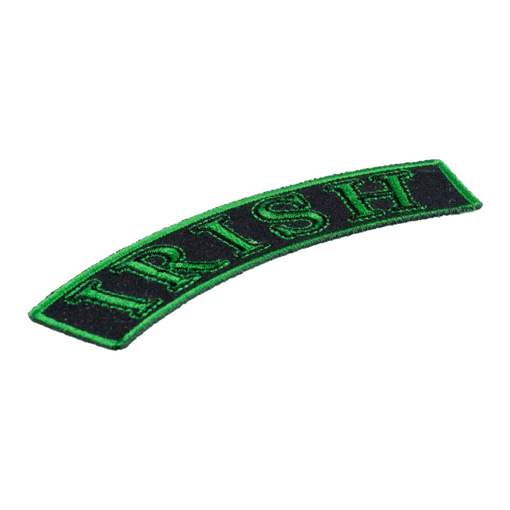 Irish Black & Green Rocker Patch, Small Size — detail view 1