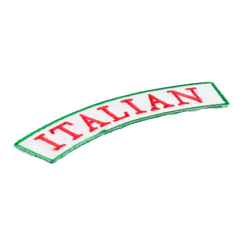 Italian White & Red Rocker Patch, Small Size — detail view 1