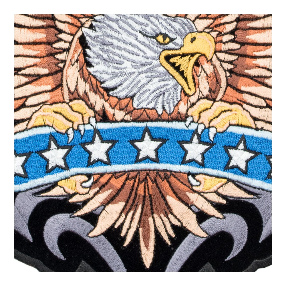 Patriotic Eagle &amp; Blue Star Banner Patch, Large Size — detail view 2