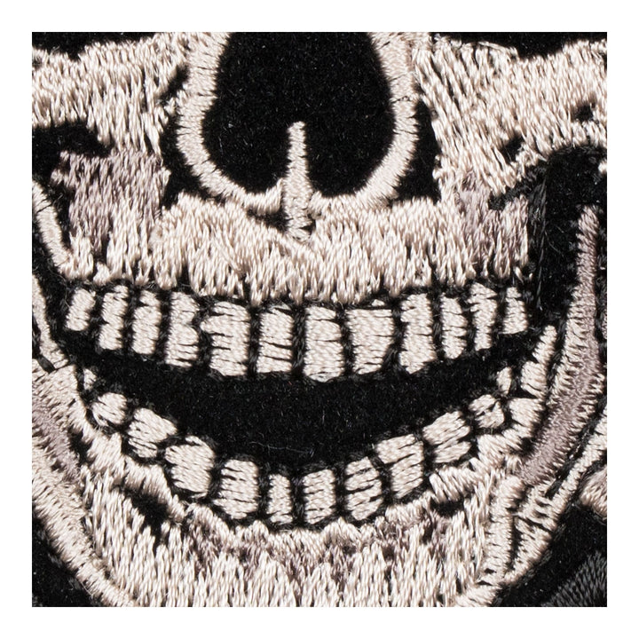 Tan Skull &amp; Crossbones Patch, Medium Size — detail view 2