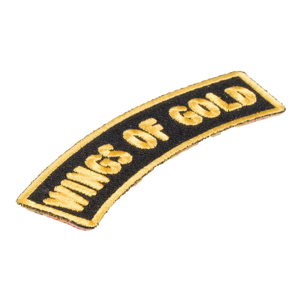 Wings of Gold Rocker Patch, Small Size — detail view 1