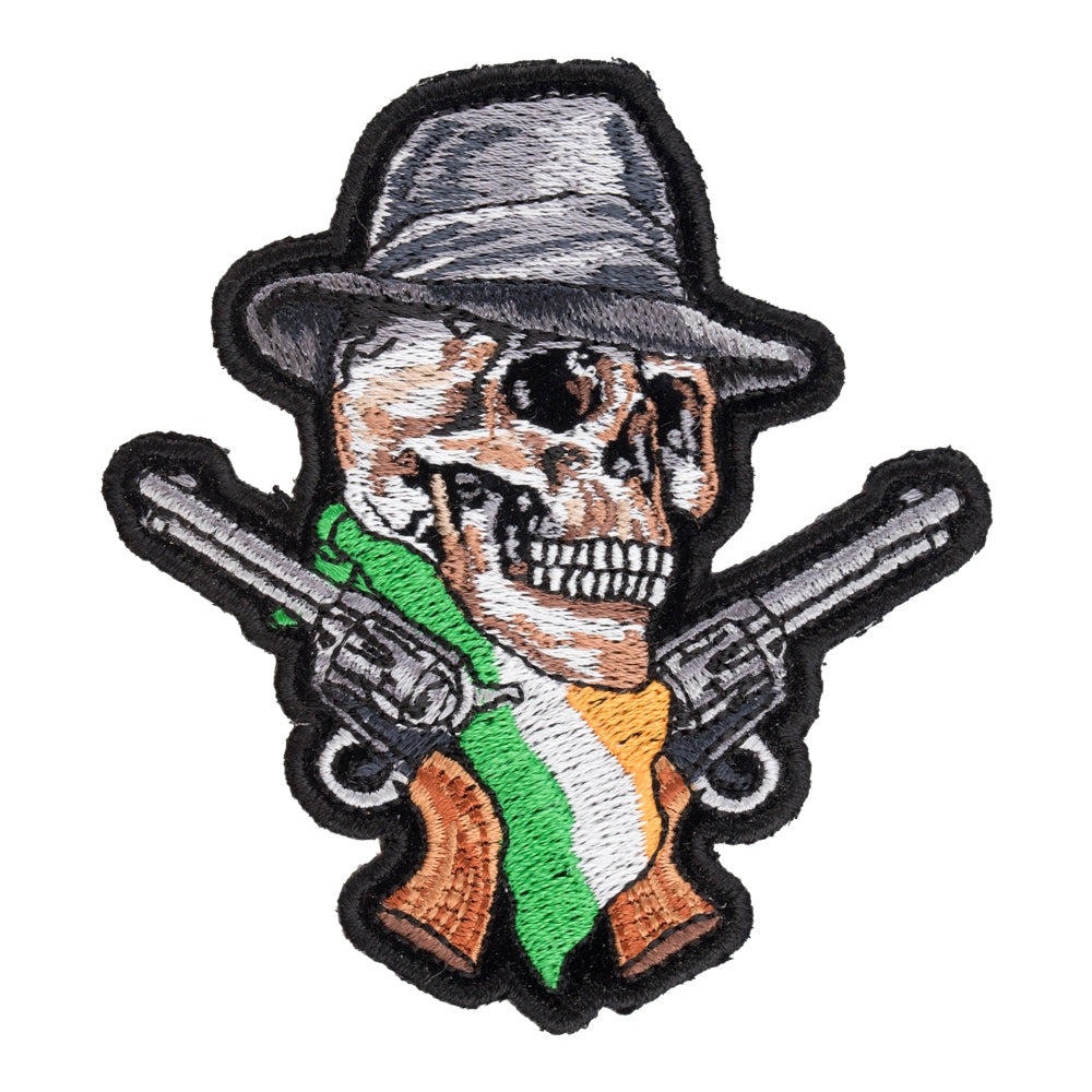 Irish Flag Skull & Guns Patch, Skull Patches — product image