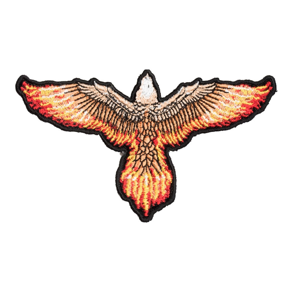 Flying Eagle With Flaming Wings Patch, Small Size — product image