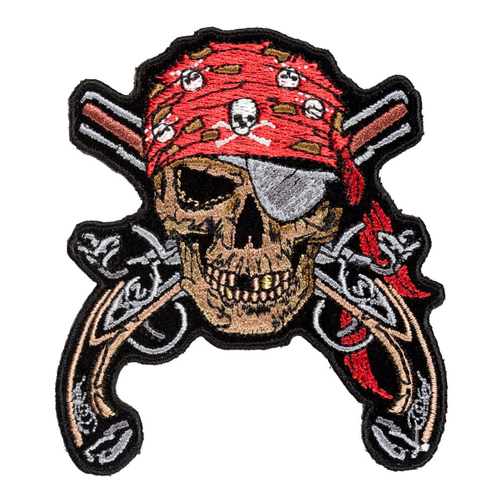 Pirate Skull & Guns Patch, Small Size — product image