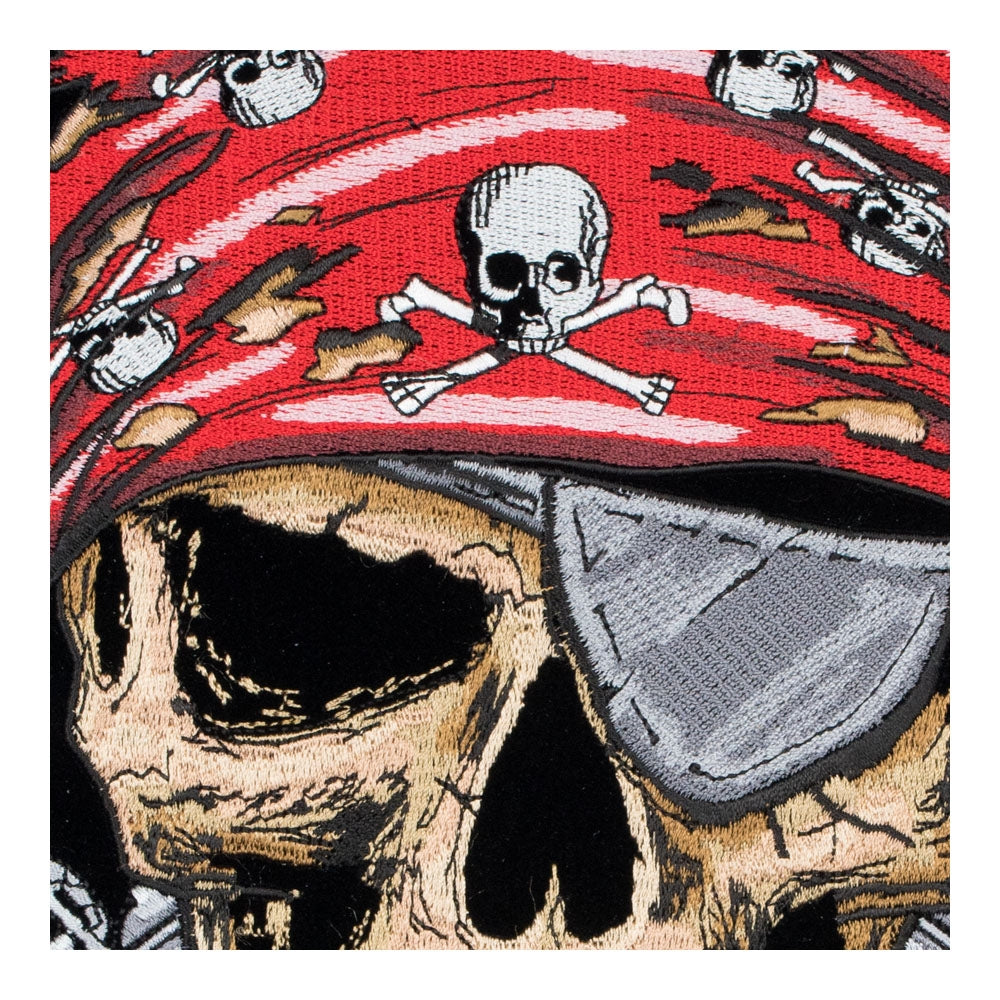 Pirate Skull &amp; Guns Patch, Large Size — detail view 2