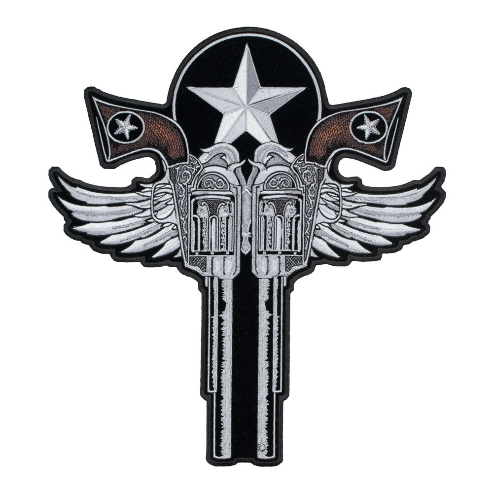 Winged Guns & Lone Star Patch, Large Size — product image