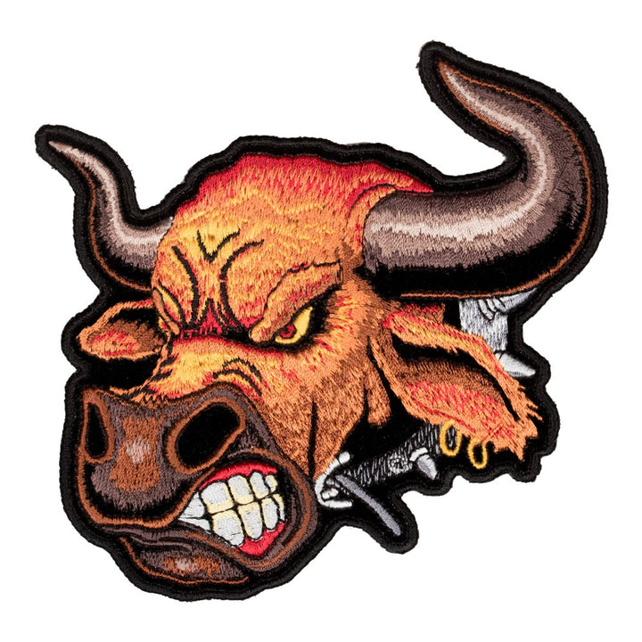 Angry Bull Head Patch, Small Size — product image