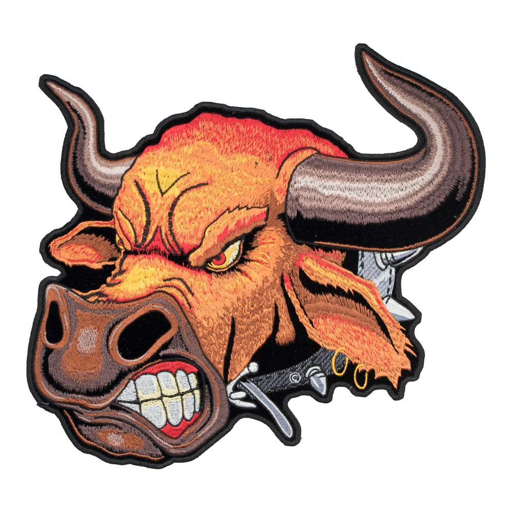Angry Bull Head Patch, Large Size — product image