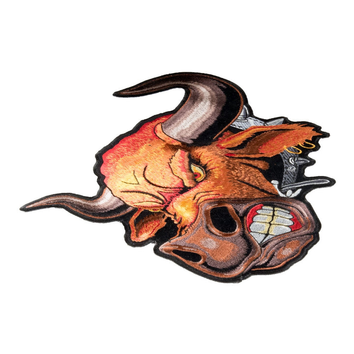Angry Bull Head Patch, Large Size — detail view 1