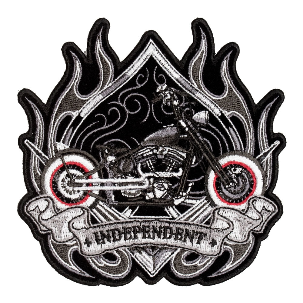 Independent Spade Vintage Motorcycle Patch, Small Size — product image