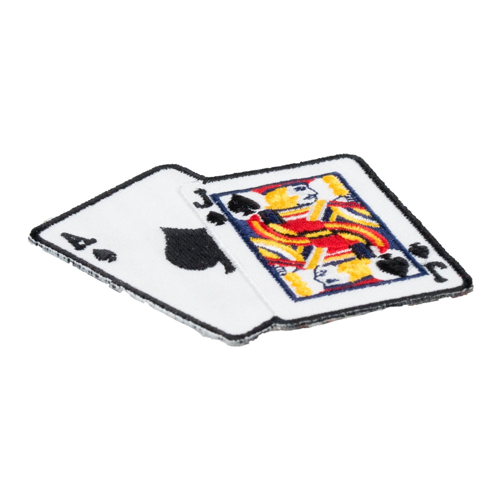 Blackjack 21 Card Hand Patch, Playing Cards Patches — detail view 1