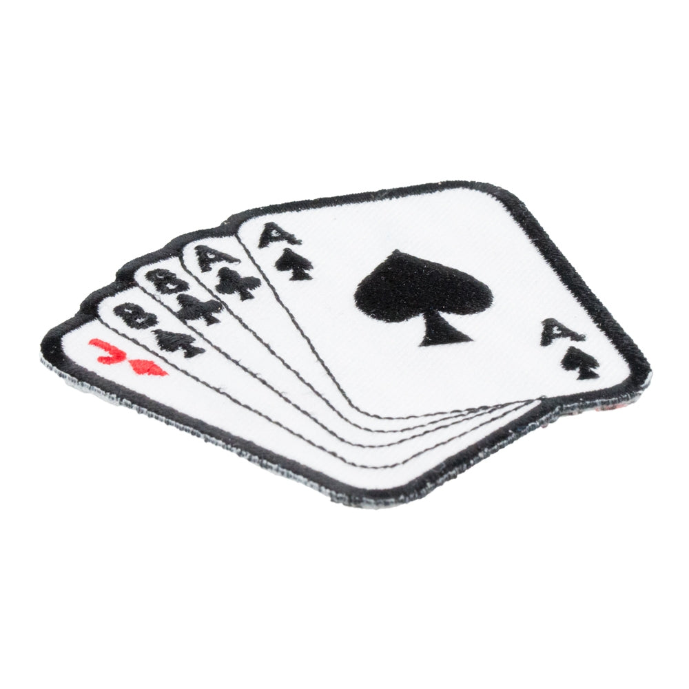 Aces &amp; Eights Playing Cards Patch, Biker Patches — detail view 1