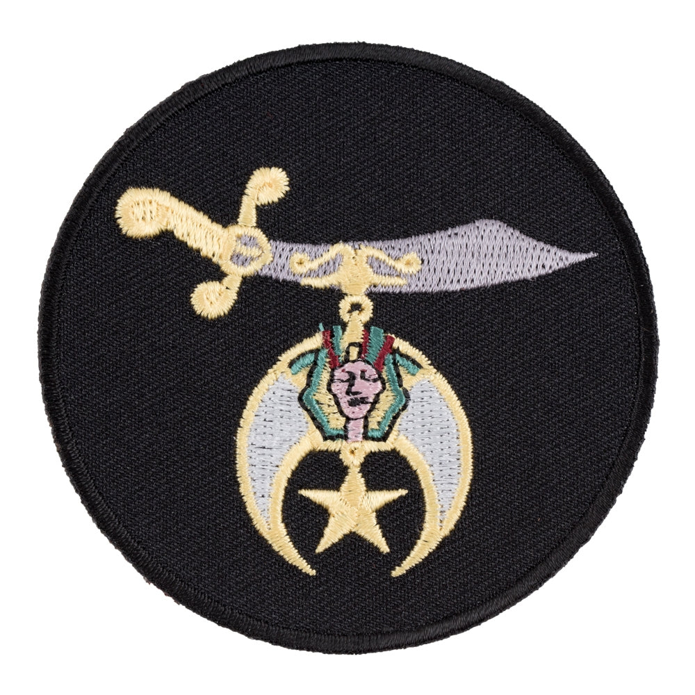 Round Black Shriners Patch, Shriners International Patches — product image