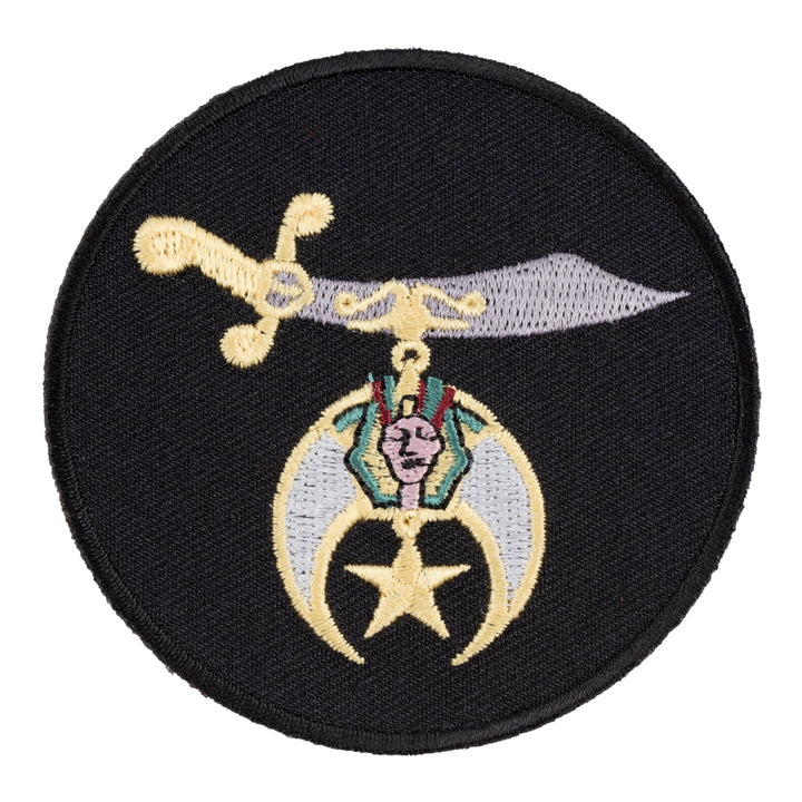 Round Black Shriners Patch, Shriners International Patches — product image