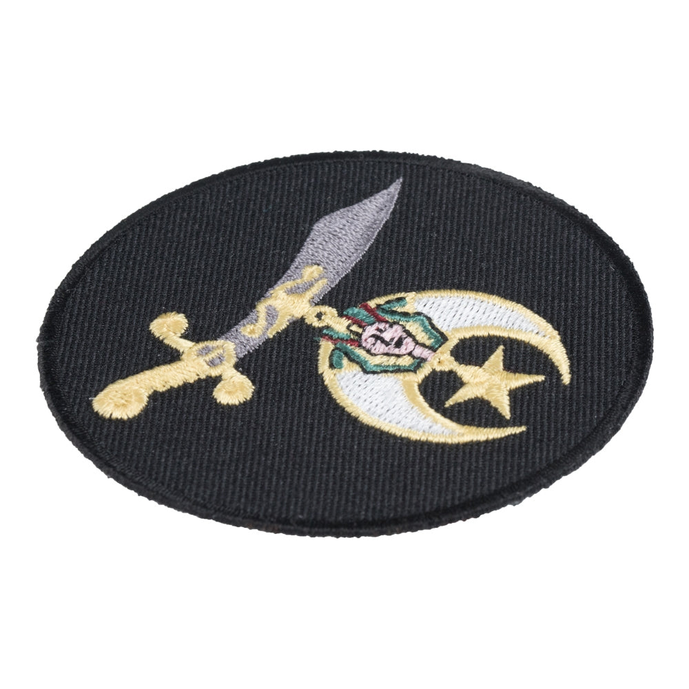Round Black Shriners Patch, Shriners International Patches — detail view 1