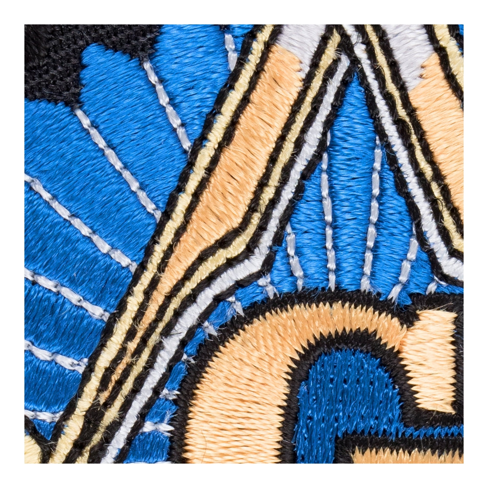 Freemasons Blue &amp; Gold Emblem Patch, Masonic Patches — detail view 2