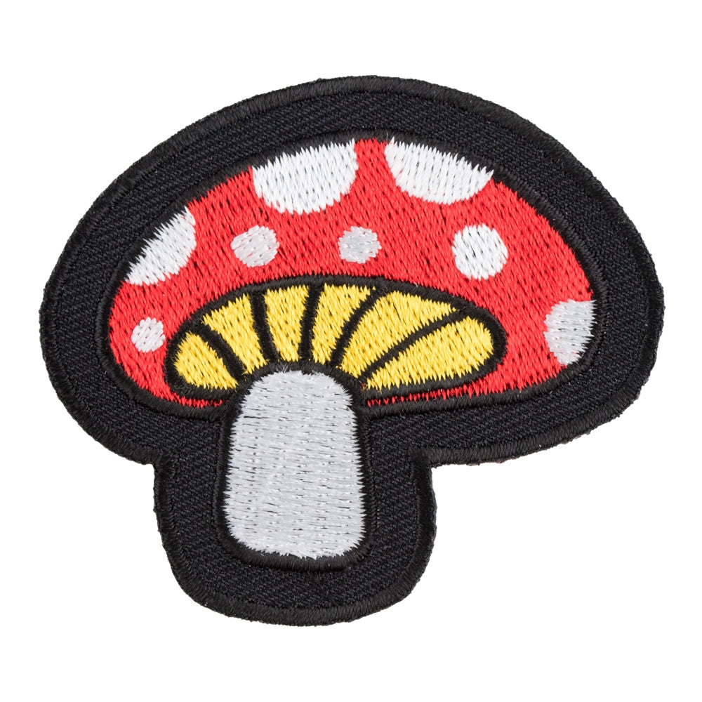 Red &amp; White Spotted Mushroom Patch, Novelty Patches — product image