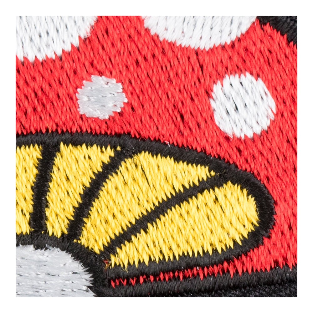 Red &amp; White Spotted Mushroom Patch, Novelty Patches — detail view 2