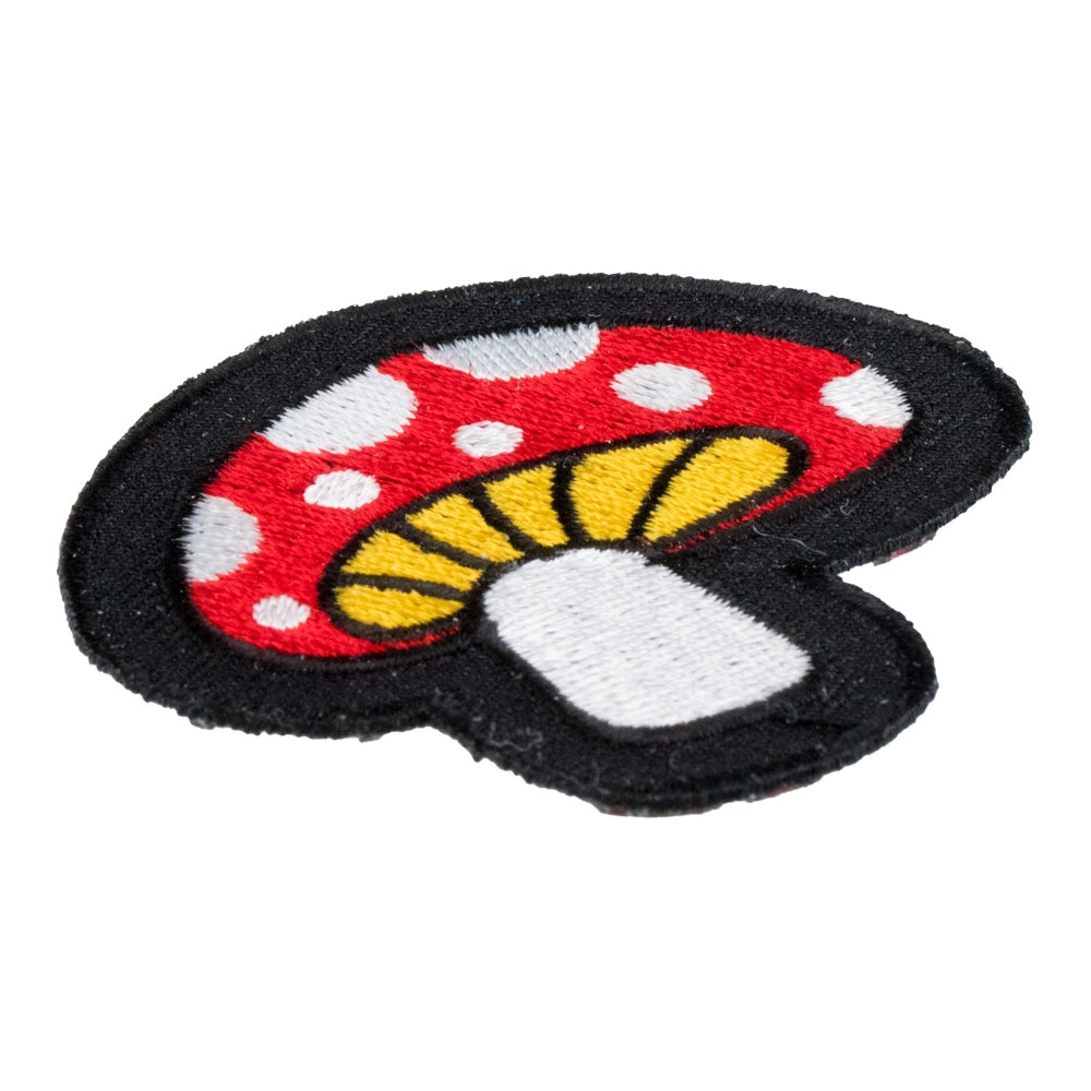 Red & White Spotted Mushroom Patch, Novelty Patches — detail view 1