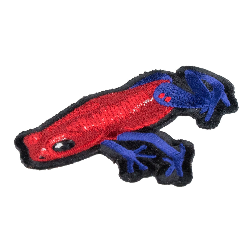 Red & Blue Poison Arrow Frog Patch, Exotic Frog Patches — detail view 1
