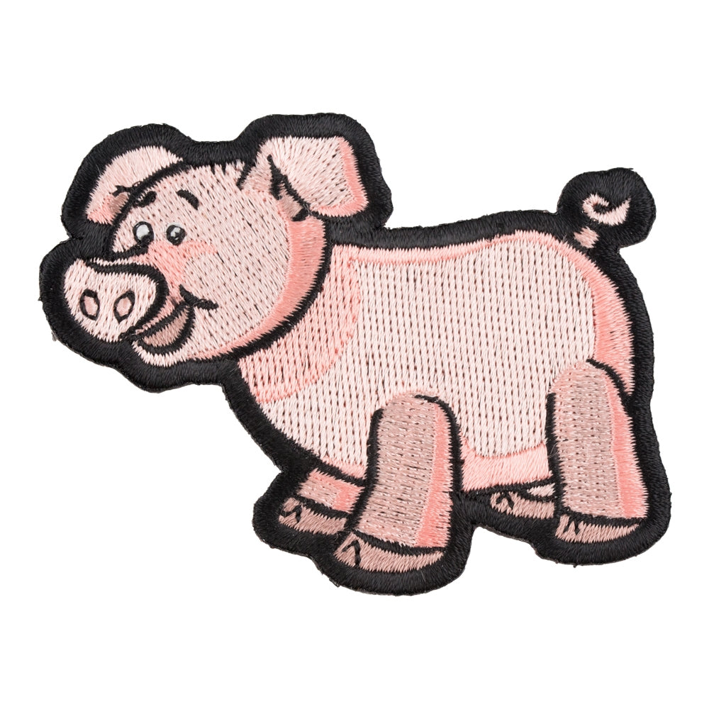 Cute Light Pink Pig Patch, Pig & Farm Animal Patches — product image