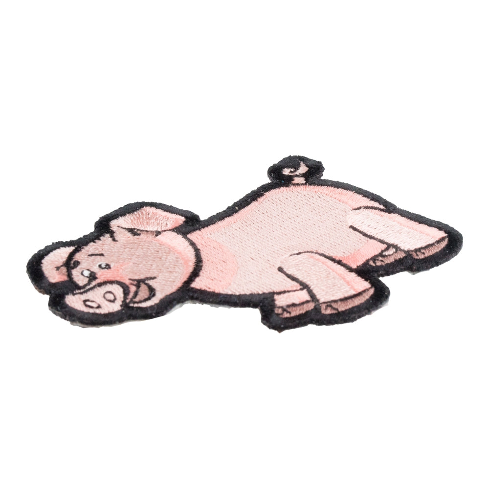 Cute Light Pink Pig Patch, Pig & Farm Animal Patches — detail view 1