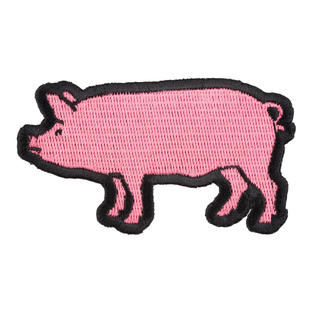 Dark Pink Pig Patch, Pig & Farm Animal Patches — product image