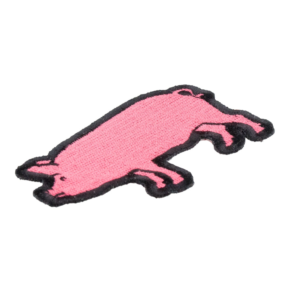 Dark Pink Pig Patch, Pig & Farm Animal Patches — detail view 1