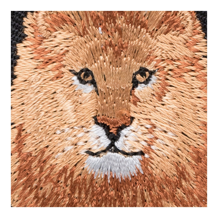 Lion Walking In The Grass Patch, Wildcat &amp; Lion Patches — detail view 1