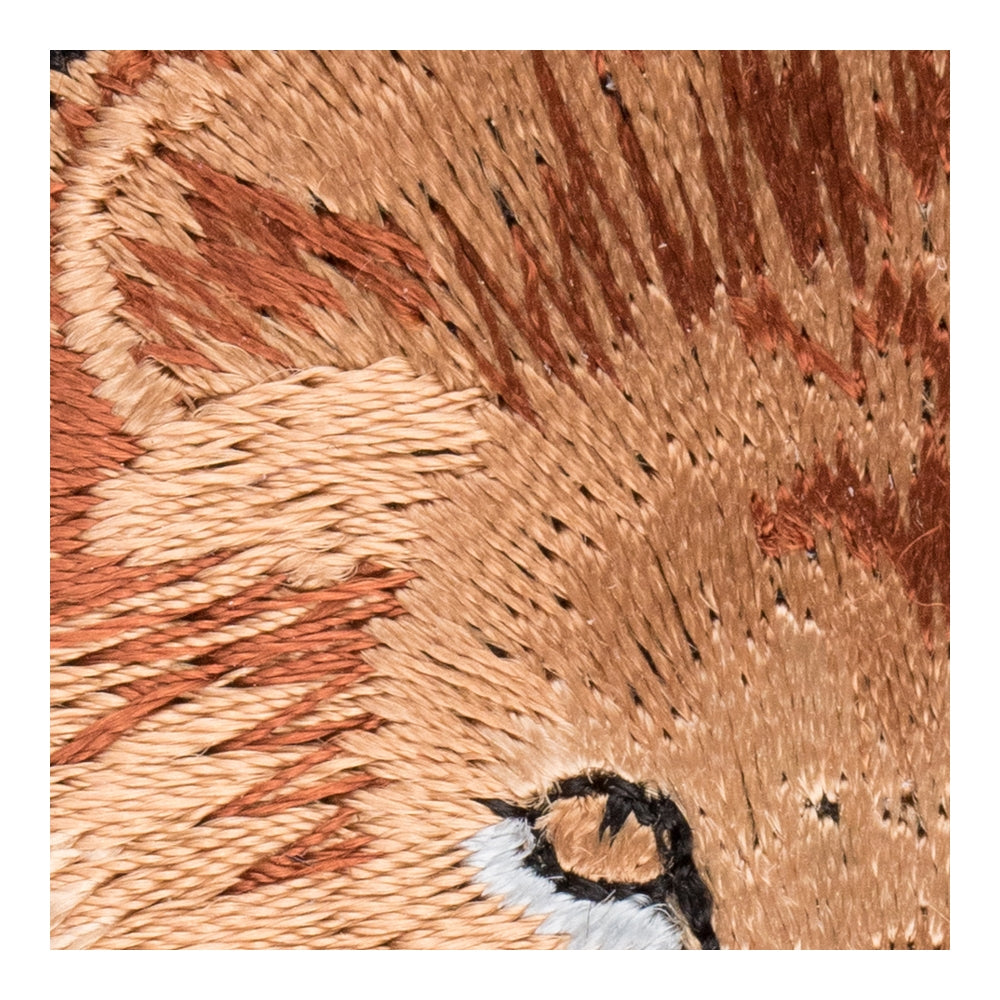 Lion Face Close Up Patch, Wild Jungle Animals &amp; Lion Patches — detail view 2