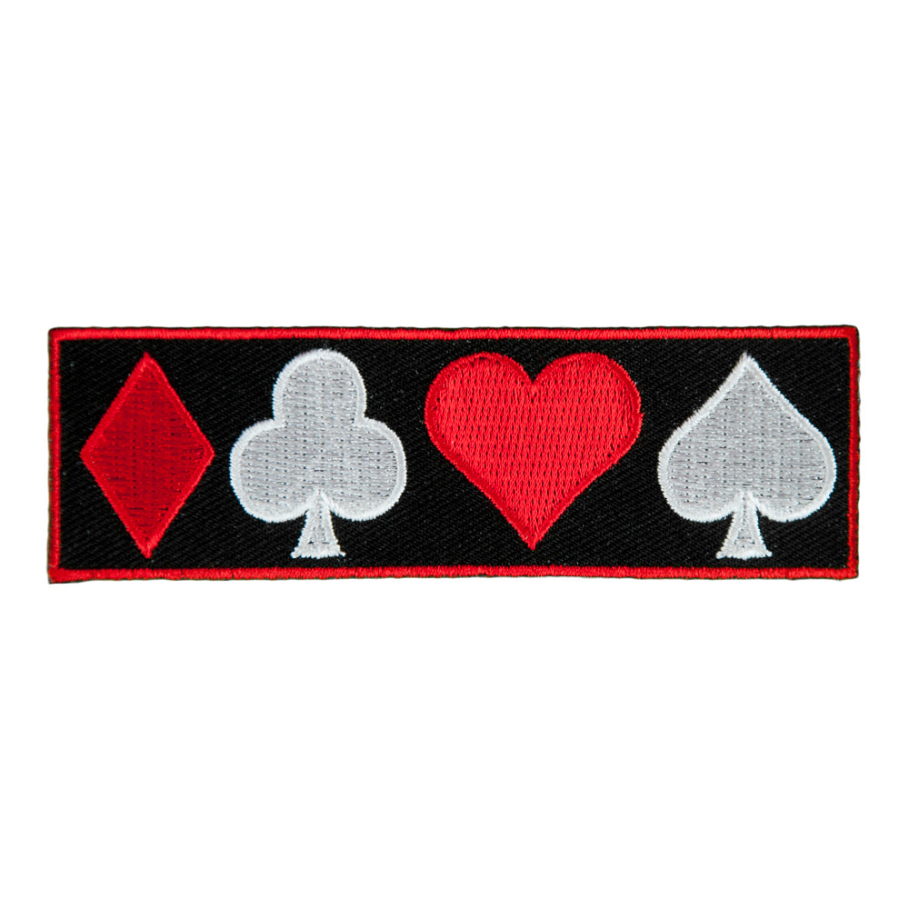 Diamond Club Heart Spade Patch, Playing Card Patches — product image
