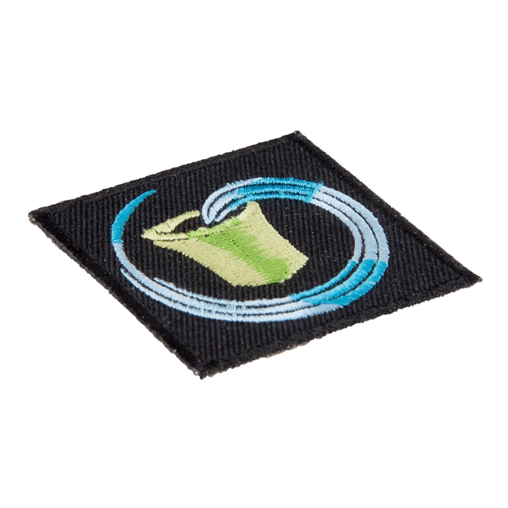 Zodiac Aquarius Green Water Carrier Patch, Astrology Sign Patches — detail view 1