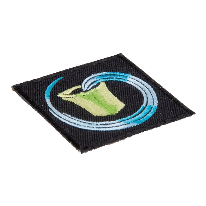Zodiac Aquarius Green Water Carrier Patch, Astrology Sign Patches — detail view 1