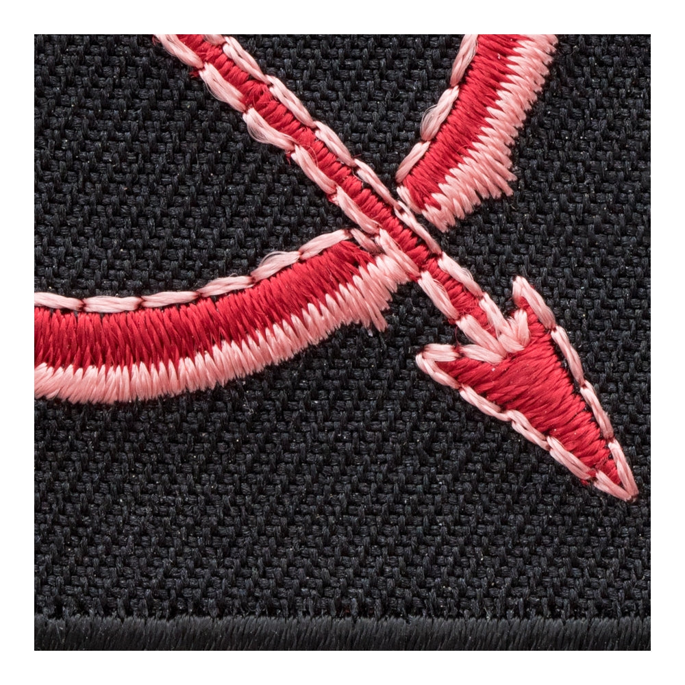 Zodiac Sagittarius Red Bow &amp; Arrow Patch, Astrology Sign Patches — detail view 2