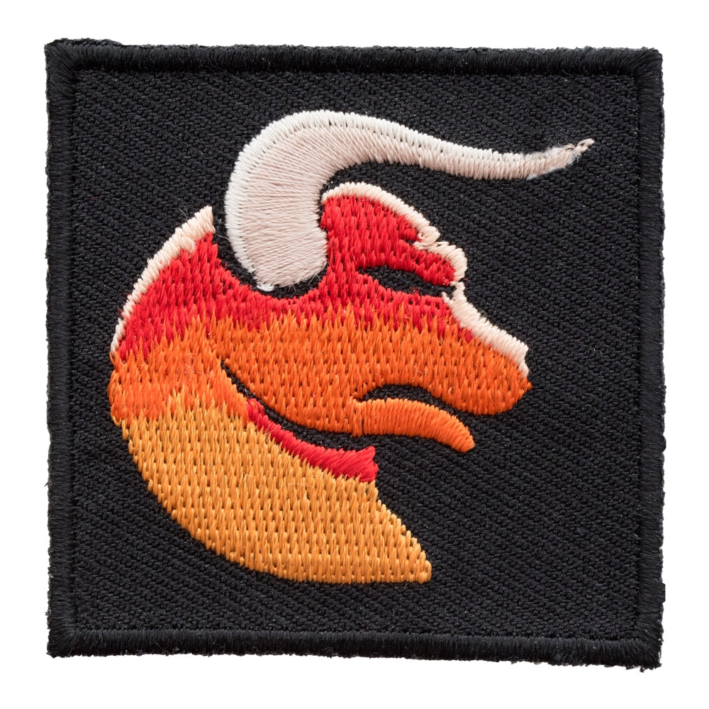 Zodiac Taurus Orange Bull With Horns Patch, Astrology Sign Patches — product image