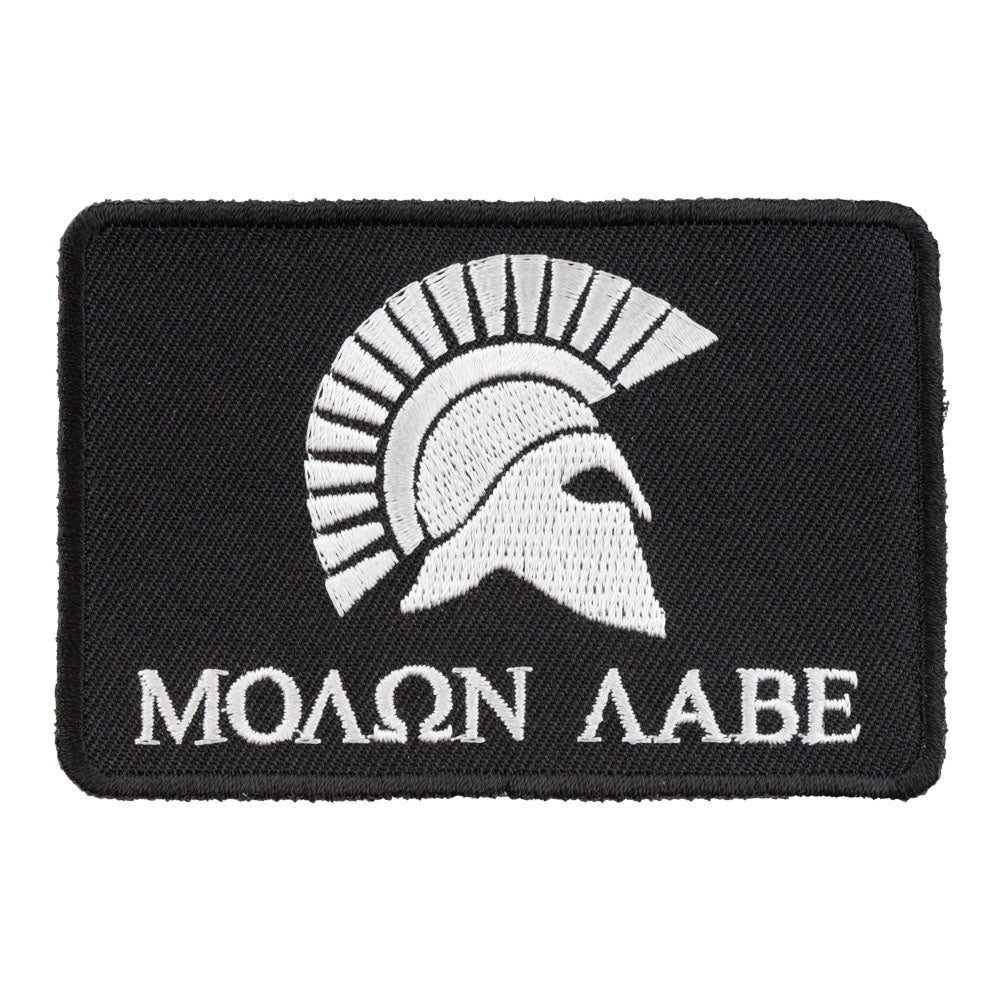 Malone Labe Spartan Helmet Profile Patch, Come &amp; Take Them Patches — product image