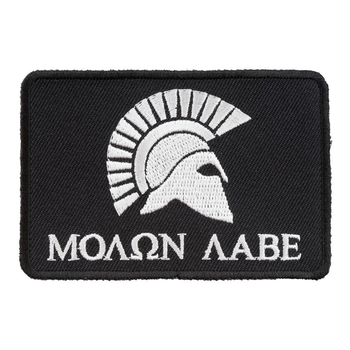 Malone Labe Spartan Helmet Profile Patch, Come &amp; Take Them Patches — product image
