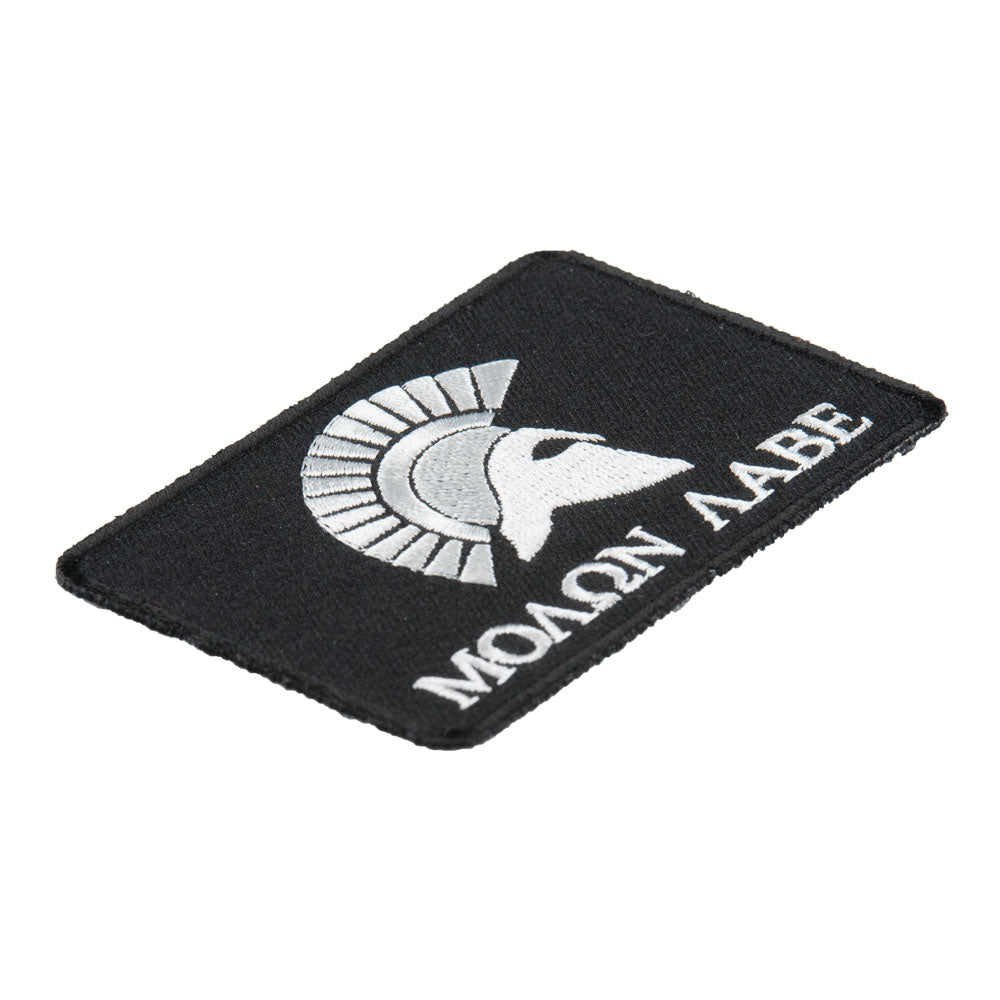 Malone Labe Spartan Helmet Profile Patch, Come &amp; Take Them Patches — detail view 2