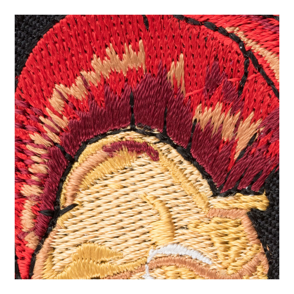 Gold Spartan Helmet Cut-Out Patch, Malone Labe Patches — detail view 1