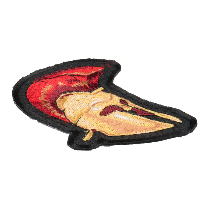 Gold Spartan Helmet Cut-Out Patch, Malone Labe Patches — detail view 2